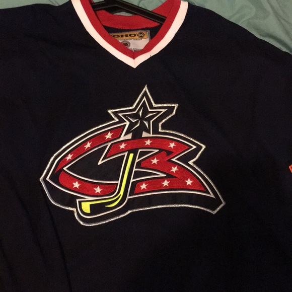original blue jackets jersey